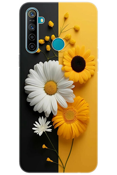 realme 5i / 6i Uyumlu Kılıf Desen Baskılı Silikon Papatya Serisi STK:737 CP-u...