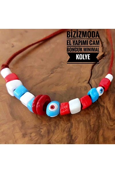 bizizmoda الطابق السفلي الزجاج حبة Serenay الزجاج قلادة عين الشر حبة قلادة