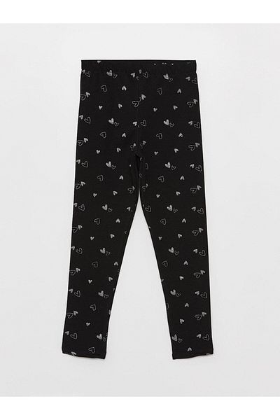 LC Waikiki Leggings lungi pentru fete cu imprimeu cu talie elastică LCW Kids