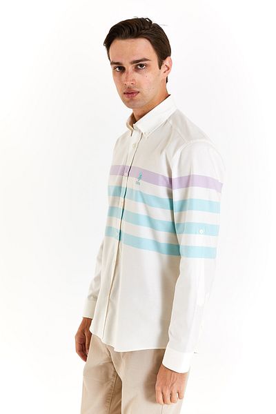 U.S. Polo Assn. US POLO ASSNSLIM FIT ТЪКАНА ДЪЛГА РИЗА