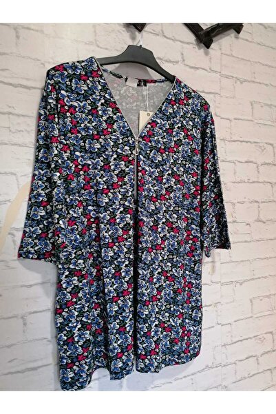 anne moda ankara Καλοκαιρινή βισκόζη, γιακάς με φερμουάρ, μανίκια κάπρι, μοντέρνα μπουλόνια