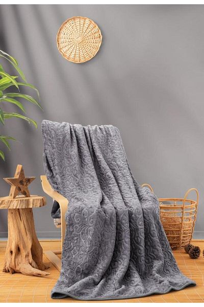 şirin eşyalarım Gray Double Emboss Blanket