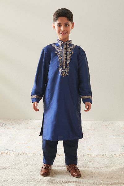 Next Baby Cotton Lavivert Kurta Pants Bottom Top Set