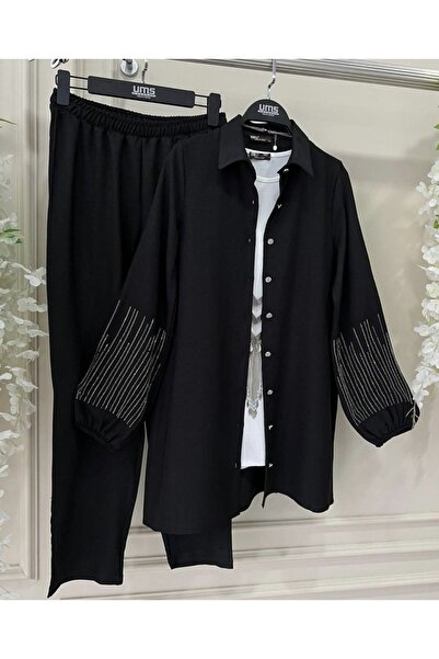 Lalibertaa ARM STONE EMBROIDERED LINEN FABRIC SET