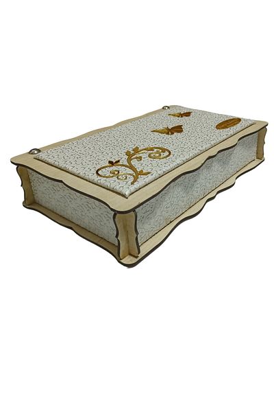 Mars BAKLAVA CUTIE MDF FATA DOBLE LEMN CU PIELE ALBĂ 500gr
