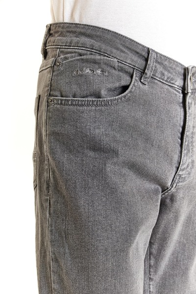 U.S. Polo Assn. U.S. POLO ASSN. ΑΝΔΡΙΚΟ ΥΦΑΝΤΟ SLIM FIT ΓΚΡΙ ΤΖΙΝ ΠΑΝΤΕΛΟΝΙ