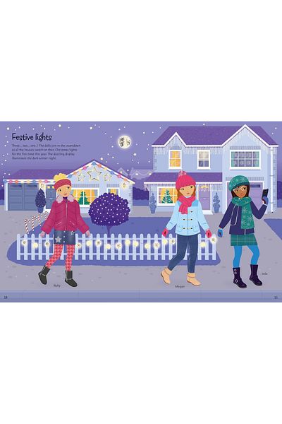 Usborne Dolly Sticker - Winter Wonderland Dressing