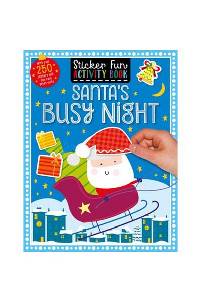 Make Believe Ideas Santa's Busy Night - Sticker Fun Coloring Book