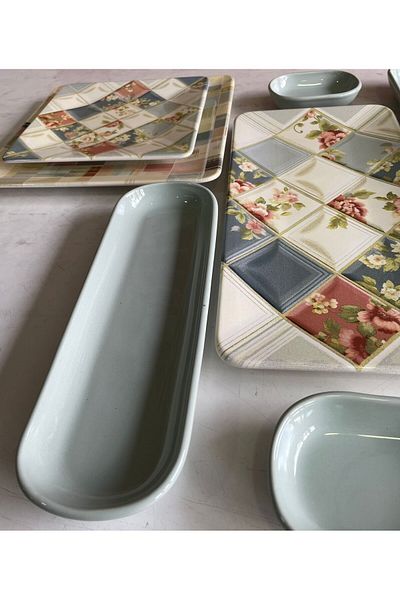 Keramika Algorithmic 9 Piece Breakfast Set