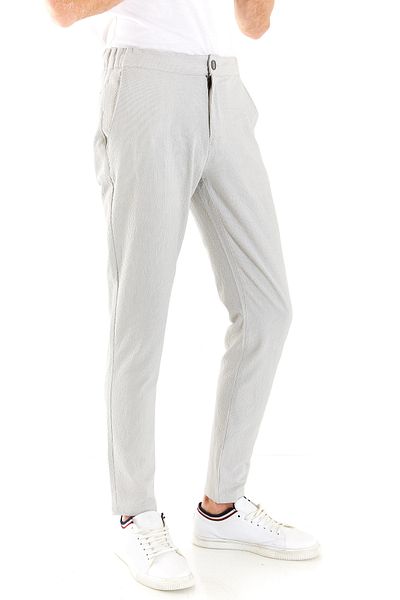 U.S. Polo Assn. Η.Π.Α. POLO ASSN. ΓΚΡΙ SLIM FIT ΥΦΑΝΤΟ ΠΑΝΤΕΛΟΝΙ JOGGER