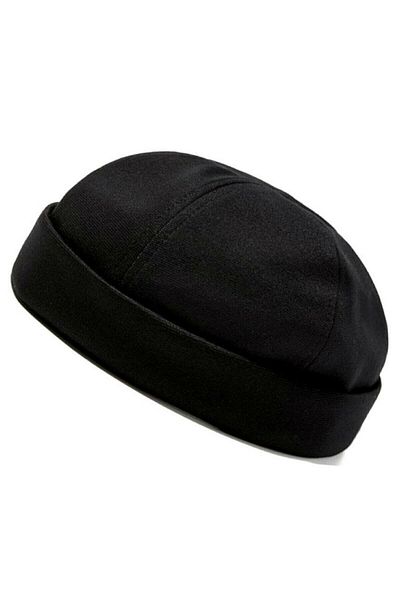 şapkadan Black 100% Cotton Cap Docker Hat