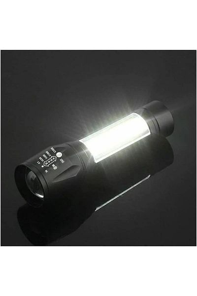 Hombak مصباح يدوي للطوارئ قوي للغاية 2500 لومن 5 وات Cob Led USB مصباح يدوي قابل لإعادة الشحن للصيد والتخييم والزلازل