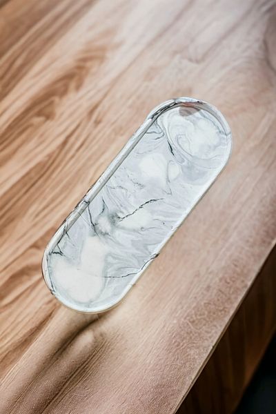 Trust Stone Marble Concrete Multi-Purpose Presentation Serving Tray, Decorative Presentation Holder, Organizer Jewelry