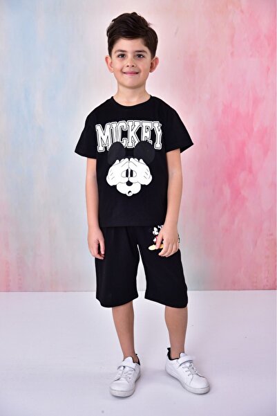 BUUFUU Set de tricou și pantaloni scurți de vară cu mânecă scurtă pentru copi...