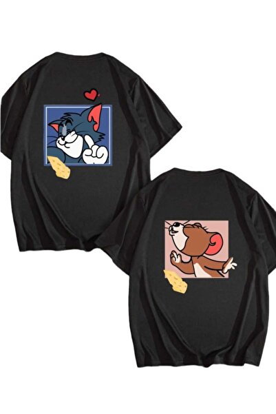 PERISENSE Unisex Γυναικείες άντρες Tom and Jerry01 Printed Lover Couple Combi...