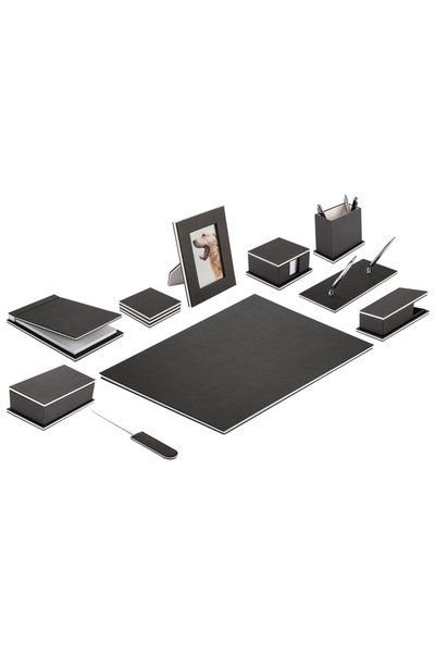 Gıpta Desk Mat Set 11 Pieces Dual Black and White Desk Mat Set