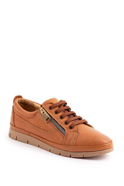 Windy Shoes Kadın Kahve Hakiki Deri Ortopedik Klasik Günlük Ayakkabı