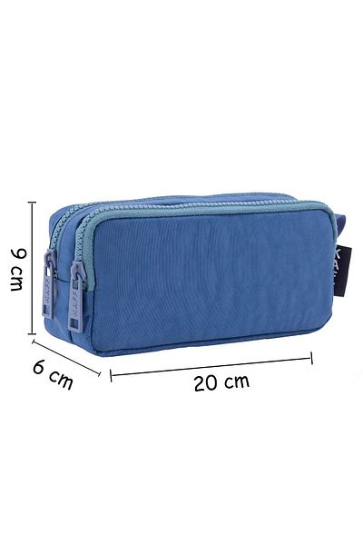 NEMO GROUP Large Size Turquoise Pen Holder - Waterproof, Two Compartment Pocket, Kılinkır Wallet Type