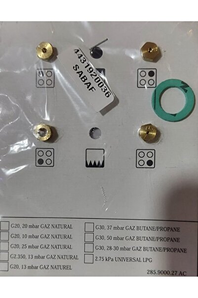 Arçelik Orijinal Tüp'den Doğalgaza Dönüşüm Enjektör Seti Ocak