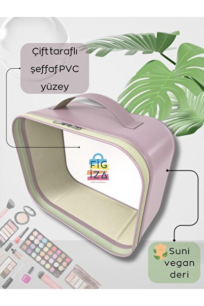 figiza Şeffaf Makyaj Çantası Makyaj Malzemesi Düzenleyici Sütyen İç Çamaşır Kozmetik Malzemesi Organizeri