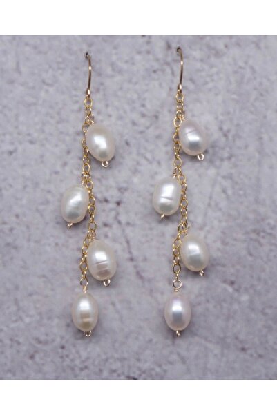 babel Gerçek İnci Tasarım Küpe