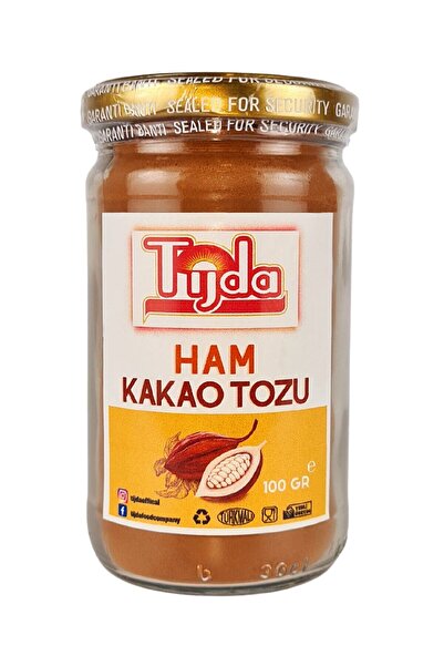 TİJDA Organik Ham Kakao Tozu Glutensiz,vegan 100 Gr.