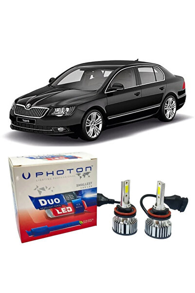 Photon Skoda Superb 2 Led Xenon Sis Farı Ampulü H8 Duo Yeni Seri Beyaz 2008-2015