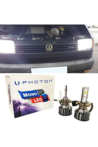 Photon Vw Transporter T4 Led Xenon Uzun + Kısa Far Ampulü H4 Mono Yeni Seri B...