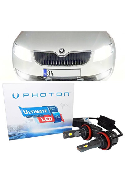 Photon Skoda Octavia Mk3 Led Xenon Uzun Far Ampulü H15 Ultimate Yeni Seri Bey...