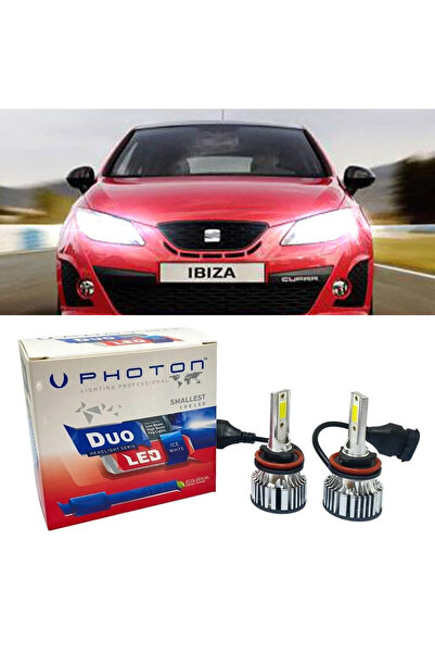 Photon Seat ibiza Mk4 Led Xenon Kısa Far Ampulü H7 Duo Yeni Seri Beyaz 2008-2...