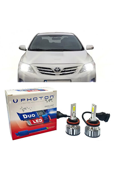 Photon Toyota Corolla E150 Led Xenon Uzun Far Ampulü HB3 Duo Yeni Seri Beyaz ...