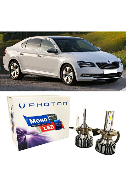 Photon Skoda Superb 3 Led Xenon Sis Farı Ampulü H8 Mono Yeni Seri Beyaz 2015+