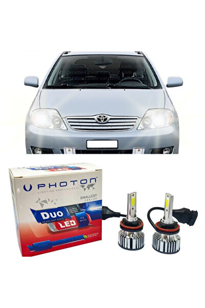 Photon Toyota Corolla E120 Led Xenon Kısa Far Ampulü H7 Duo Yeni Seri Beyaz 2...