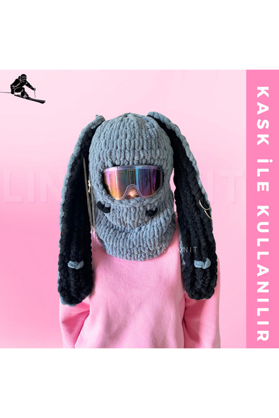 linka Tavşan Kayak Maskesi & Balaclava, Kayak Kaskı Maskesi,Kask Kılıfı, Snow...