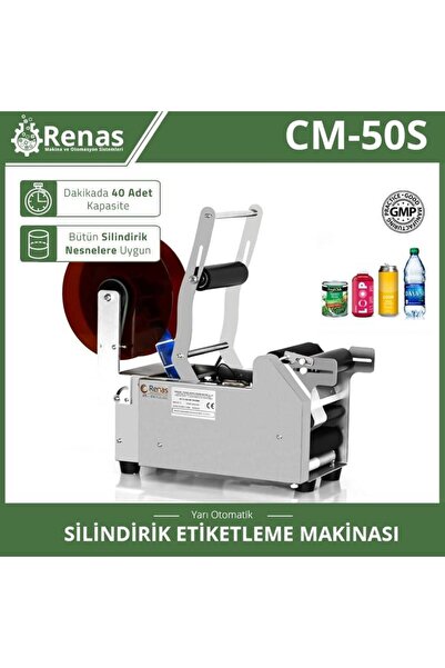 Yarı Otomatik Şişe Etiketleme Mak,nası