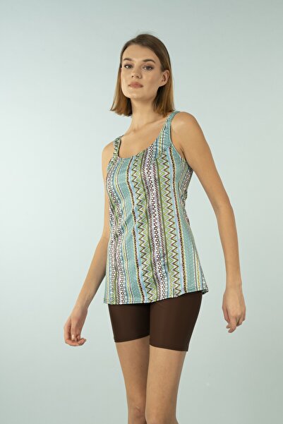 Estiva Μαγιό με σχέδια Taytkini - Καφέ