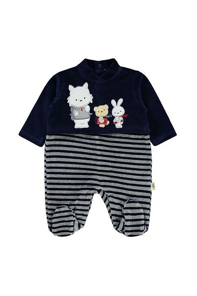 Minidamla Mini Damla Velvet 3 Friends Baby Onesie 45011