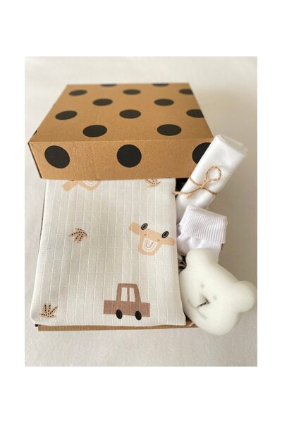 MASALBABY مجموعة هدايا الترحيب بالمولود الجديد/الرضع حديثي الولادة/بطانية موس...