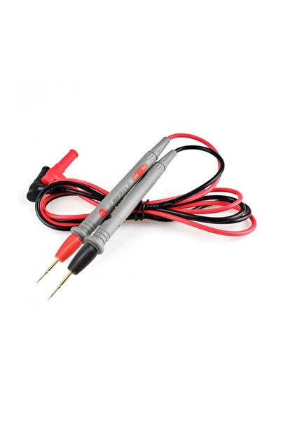 TEKNO İSTANBUL 1000V 20A Multimetre Kablosu İğne Uçlu Prob Kablosu 1 Metre Pr...