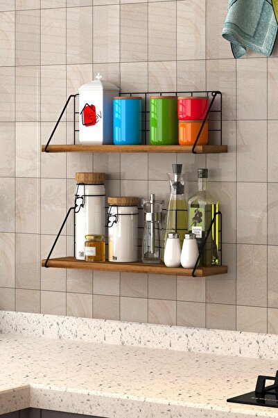 LEFİEV Lefi Ev Tekli Duvar Rafı Metal Duvar Rafı Modern Metal Duvar Rafı