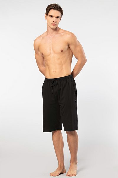 Cacharel 2172 Ανδρικό Modal Cotton Bermuda Single Bottom - Μαύρο