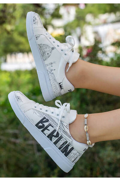 Dogo Жіночі веганські шкіряні білі кросівки - Берлінський дизайн