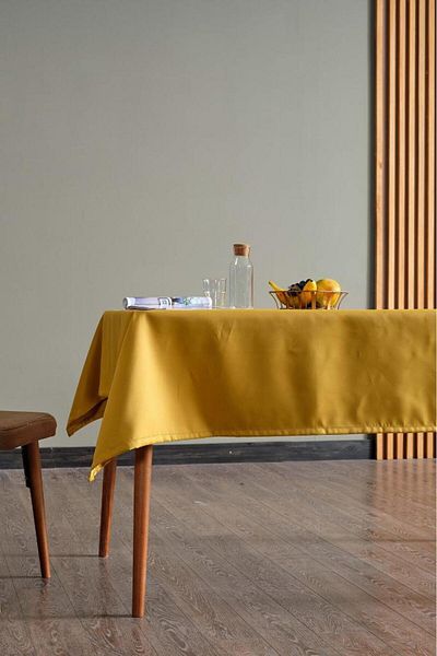 Mr. Stock Satin Tablecloth - Authentic and Modern, Matte Satin, Easy to Clean, Rectangular 140X140 cm
