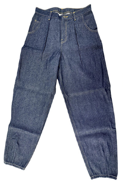 Aeropostale Sample Koyu Lacivert Dar Paça Kadın Kalın Kot Pantolon No4 Aeropostale