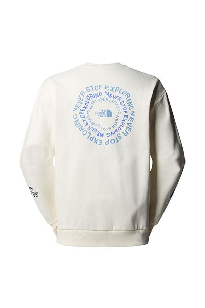 THE NORTH FACE U NSE GRAPHIC CREW Ανδρικό φούτερ NF0A87F4QLI1 Λευκό-XL