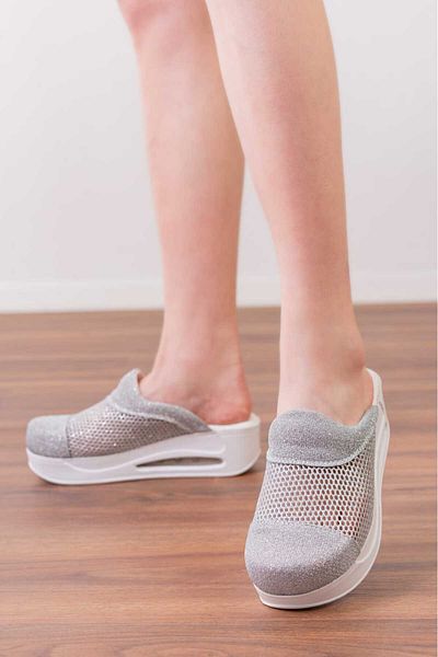 BLUMSABOTERLİK Mesh Special Design Hallux Valgus (Bone Depression) Women's Sabo Airmax Full Orthopedic Anatomical Slippers