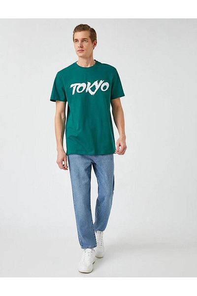 Koton Men's Tokyo Printed T-Shirt