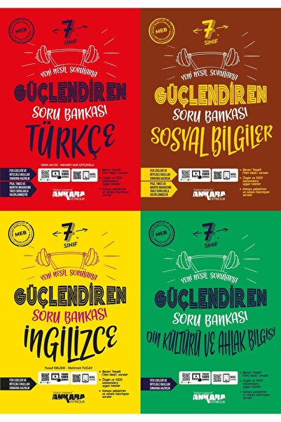 Ankara Yayıncılık Ankara Yayınları 7.Sınıf Sözel Soru Bankası Seti Türkçe,Sos...