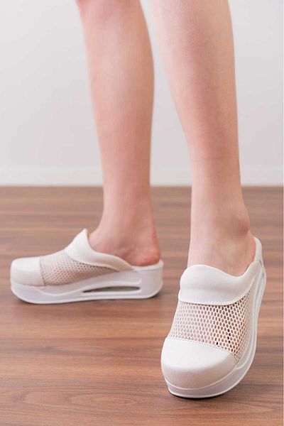 blumsaboterlik Papuci de damă Air Max complet ortopedici și anatomici cu design cu plasă Hallux Valgus (proeminență osoasă).