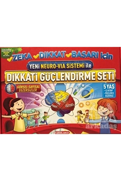 Adeda Yayınları Yeni Neuro-Via Sistemi İle Dikkati Güçlendirme Seti 5 Yaş